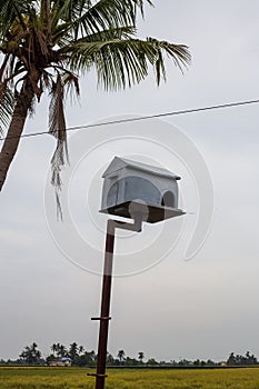 A nest box, also spelled nestbox, is a man-made enclosure provided for animals to nest in.Â 